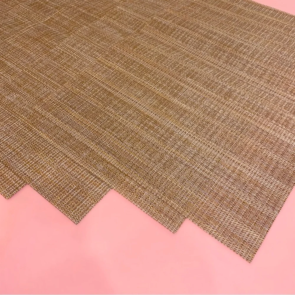 Z Gallerie Plate Placemats Set 5 Brown Taupe Outdoor Backyard Kitchen Table Dine